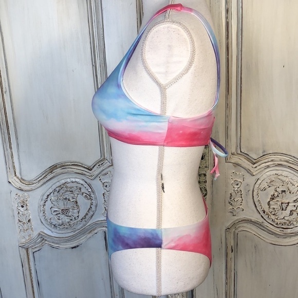 ZAFUL Sherbet Colors Peek a Boo Top Bikini Size 4 NWOT - Picture 6 of 12